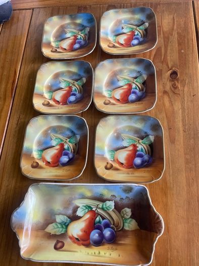 antique cake plates