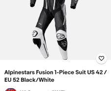 alpinestars fusion one peice suit