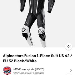 alpinestars fusion one peice suit