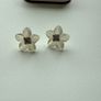 Diamond Stud Flower Earring Image 3