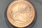 Vatican 20 Euro Copper Uncirculated Coin 2023 - The Creation of Man - Art and Faith