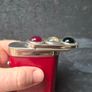 Vintage 3 In 1 Red Green White Light Tin Flashlight Torch Image 5