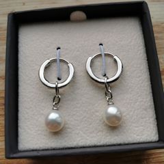 NEW - Kyoto Pearl with 925 Silver drop earrings