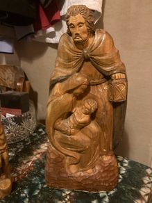 hand craved in holy land figures free postage