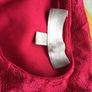 Red Herring Ladies Fushia Pink Lacey Short sleeve top size 14 includes postage Image 5