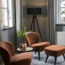 Modern Black Floor Lamp Image 2