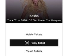 Kesha - 7 July 2026 - Marquee Cork