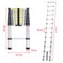 3.8m Aluminium Multi Purpose Telescopic Ladder Extendale Extension Steps New Image 6