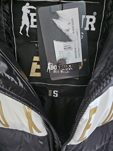 Boxeur Des Rues puffer jacket - black and gold - size S