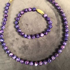pearl necklace and bracelet