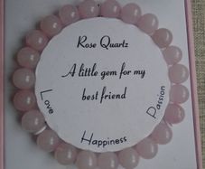 Rose Quartz bracelet, Gemstone jewellery, Braclet,Best friend gift. Gift