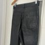 Unsigned black leather trousers jeans style Sz 8UK  W28 L 32 Image 9