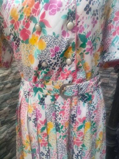Vintage French floral dress