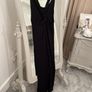 F &F Ribbed Black Maxi Dress size M Image 2