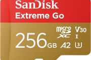 Micro SDXC card + SD adapter 256GB (For Android Devices, Gaming Consoles, Drones, Action Cams, UHS-I, up to 200 MB/s, V30, 5K, 4K, UHD, Rescue PRO, Class 10, U3)