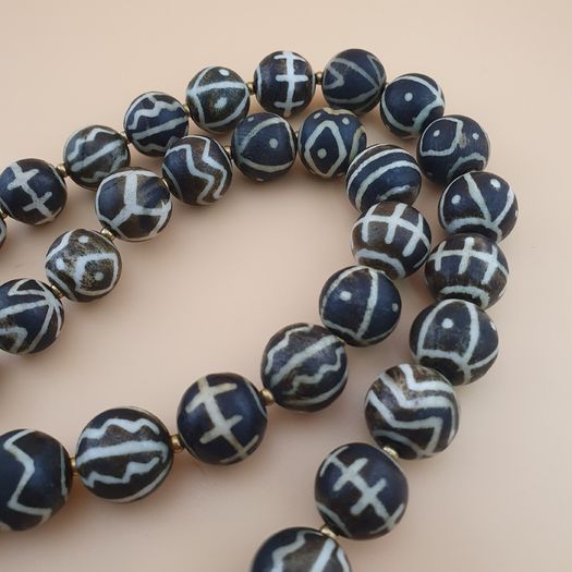 Rare Authentic Antique Burmese Pumtek Pyu Beads Necklace