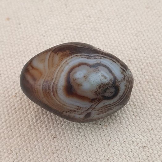 Vintage Natural Suliemani Eyes Agate Bead Amulet