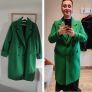 Michelle Keegan green coat size 14-16 Image 4