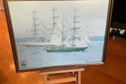 Print Commemorating Cutty Sark Tall Ships Race Visit to Cork July 1991