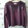 White Labels Sequin Jumper Size Uk 12 Image 5