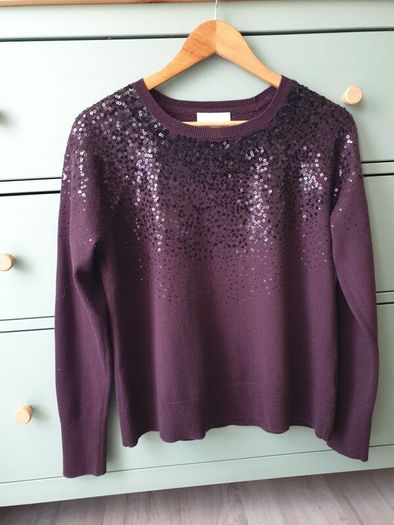 White Labels Sequin Jumper Size Uk 12