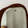 Vintage Retro Mid Century Asymmetrical Teak Mirror Image 3