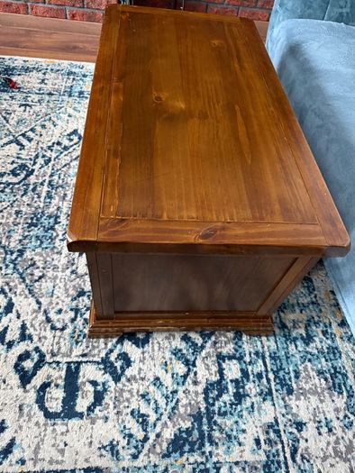 Egyptian coffee table. New zeeland pine.