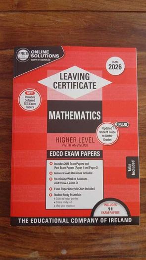 EXAM PAPERS 2026 - Maths Higher Level - Leaving Certificate