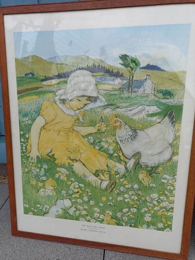 2 X Vintage Muriel Dawson Nursery Prints