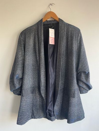 Pixie Daisy open style blazer metallic effect size 14