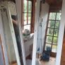 Antique Doors x2 80 euro each door. Antique Mirrored Dark wood ornate swag Image 2