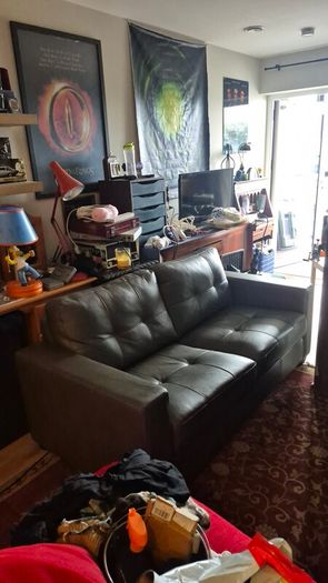 leather sofa