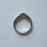 18ct white gold diamond ring 3 stones Image 4