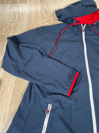 Fila Womens Size XL\42 Light Weight Jacket Wind Breaker - Mesh Lined Blue\Red