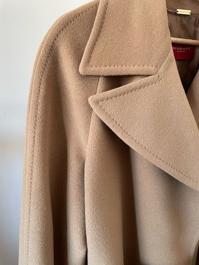 Burberry wool camel coat