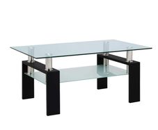 Glass coffee table