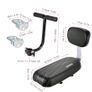 BRAND NEW Kid Bike Back Cushioned Seat Kit with Bell Foot Rest Handle Grip Image 4