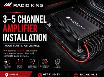 Channel Amplifier Installation Dublin | Professional Car Audio Upgrade