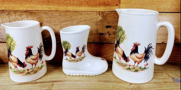 Vintage Shannonbridge Potteries set of 3