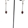 Vintage 925 Sterling Silver Garnet Earrings Image 10