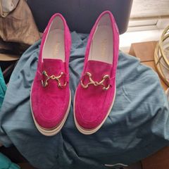 Marco Moreo suede BNWOB pink wedge shoes size 39/6