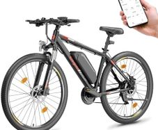 M2 E Bike Men Women with 36 V 15 Ah Removable Battery, 27.5/29 Inch Off-Road E Mountain Bike, Electric Bicycle Pedelec with App, 24 Speed Gears, Range up to 125 km