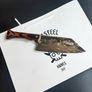 Bunka Cleaver Knife Personalized By Di'Casteel Image 5
