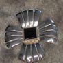 James Avery (retired) Onyx sterling silver 12Z5 brooch pendant Image 2