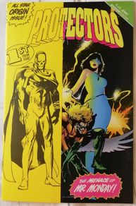 Protectors #1 Yellow Cover - All Star Origin Issue - Malibu Comics (1992)