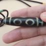 Vintage 3 Eyes Himalayan Tibetan Agate Dzi Bead Amulet Image 6