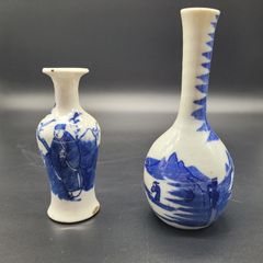 Chinese Qing 18th / 19th Century Miniature Vase Two Vases