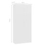 Shoe Cabinet White Chipboard Image 3