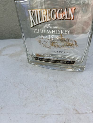 Kilbeggan empty whiskey bottle