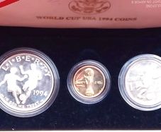 USA 1994 Gold Coin 5 Dollar Set World Cup Low Mintage